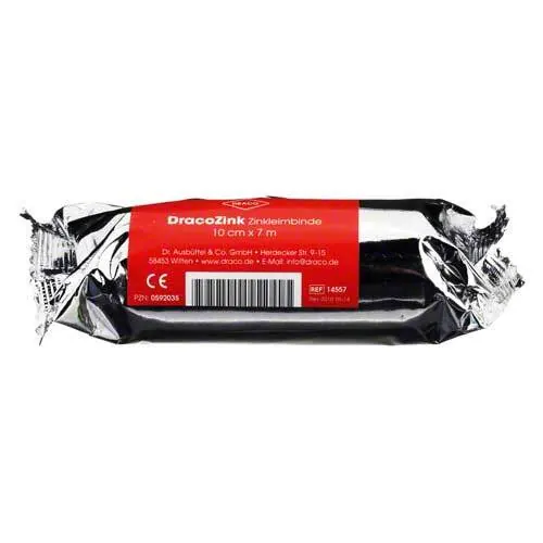 Zinkleimbinde Dracozink 10 cmx7 m, 1 St