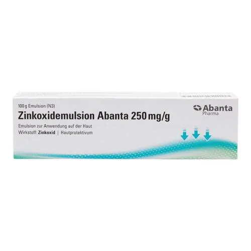 Zinkoxidemulsion Abanta 250 mg / g, 100 g