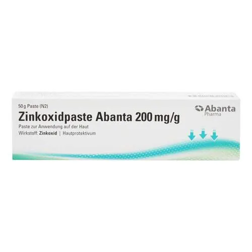 Zinkoxidpaste Abanta 200 mg / g Paste zur Anwendung auf der Haut , 50 g