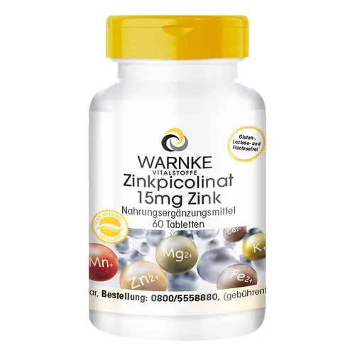 Zinkpicolinat 15 mg Zink Tabletten, 60 St